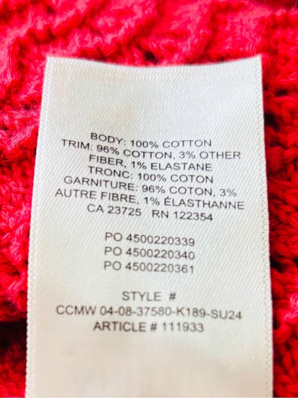 Aritzia Wilfred Red Crochet Evie Midi Dress. Medium. - Picture 11 of 11